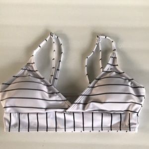 SHEIN Striped Bikini Top Size Small